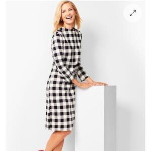 Talbots buffalo check print dress size SP